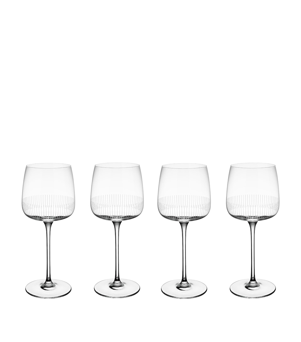 Villeroy & Boch Crystal Afina Red Wine Glasses (Set of 4) Clear