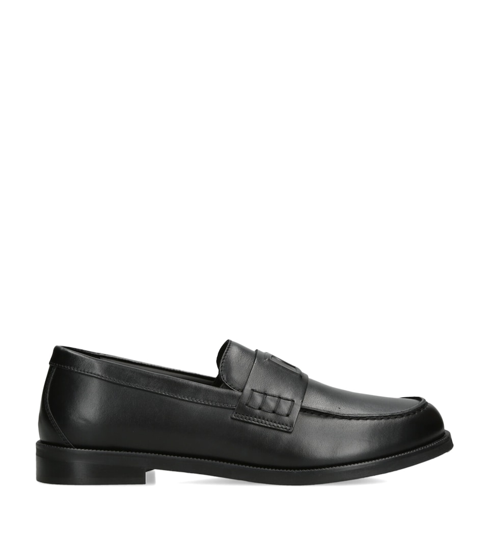 Leather Embossed DG Loafers