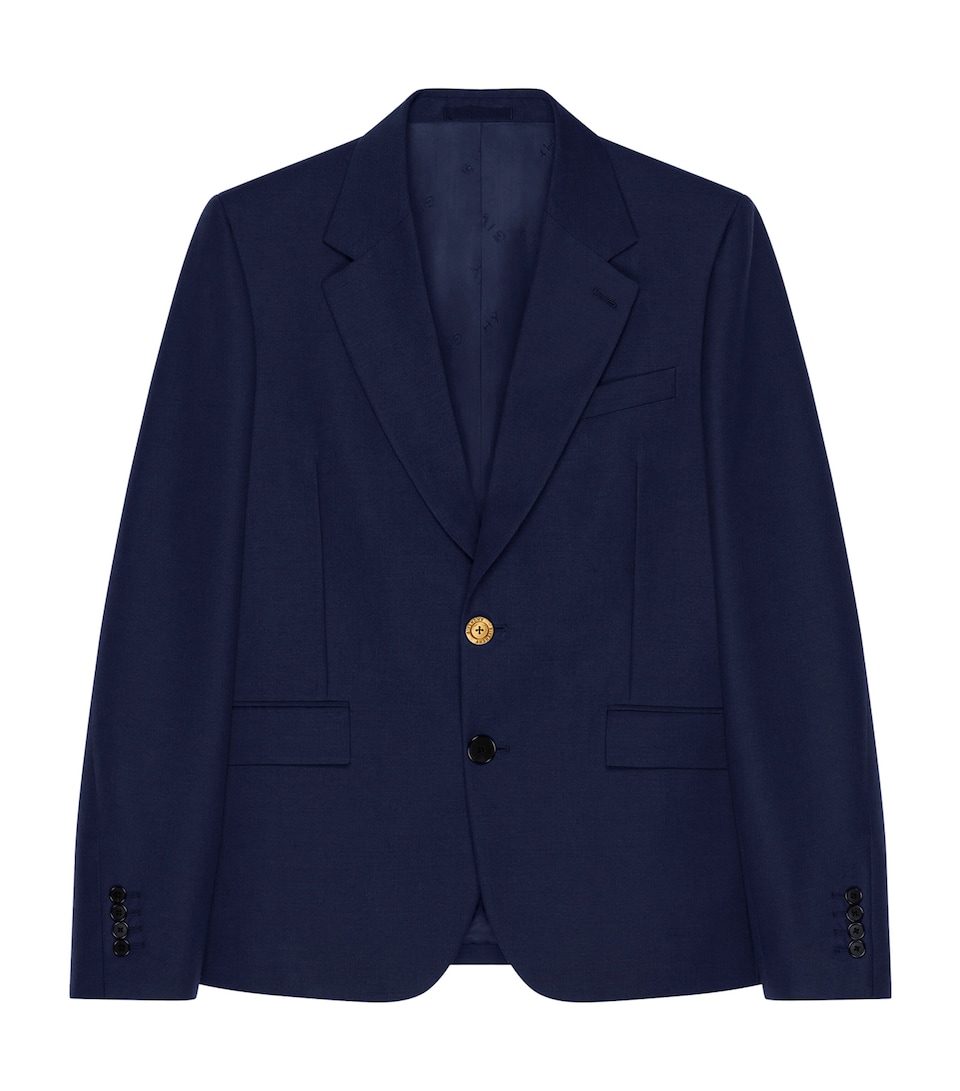 Wool-Mohair Single-Breasted Blazer