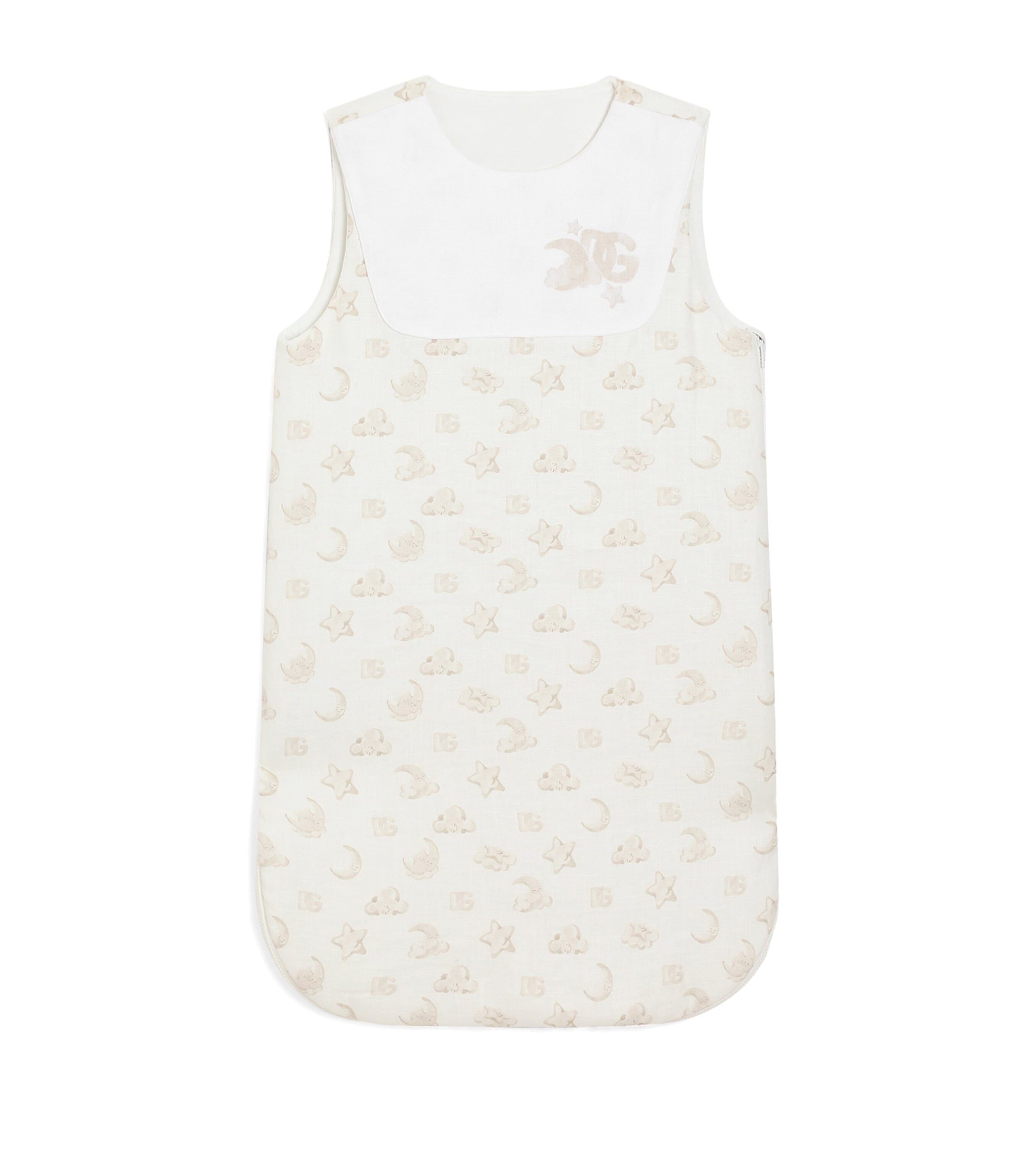 Dolce&Gabbana Kids Linen Sleeping Bag (3.5 Tog) Beige