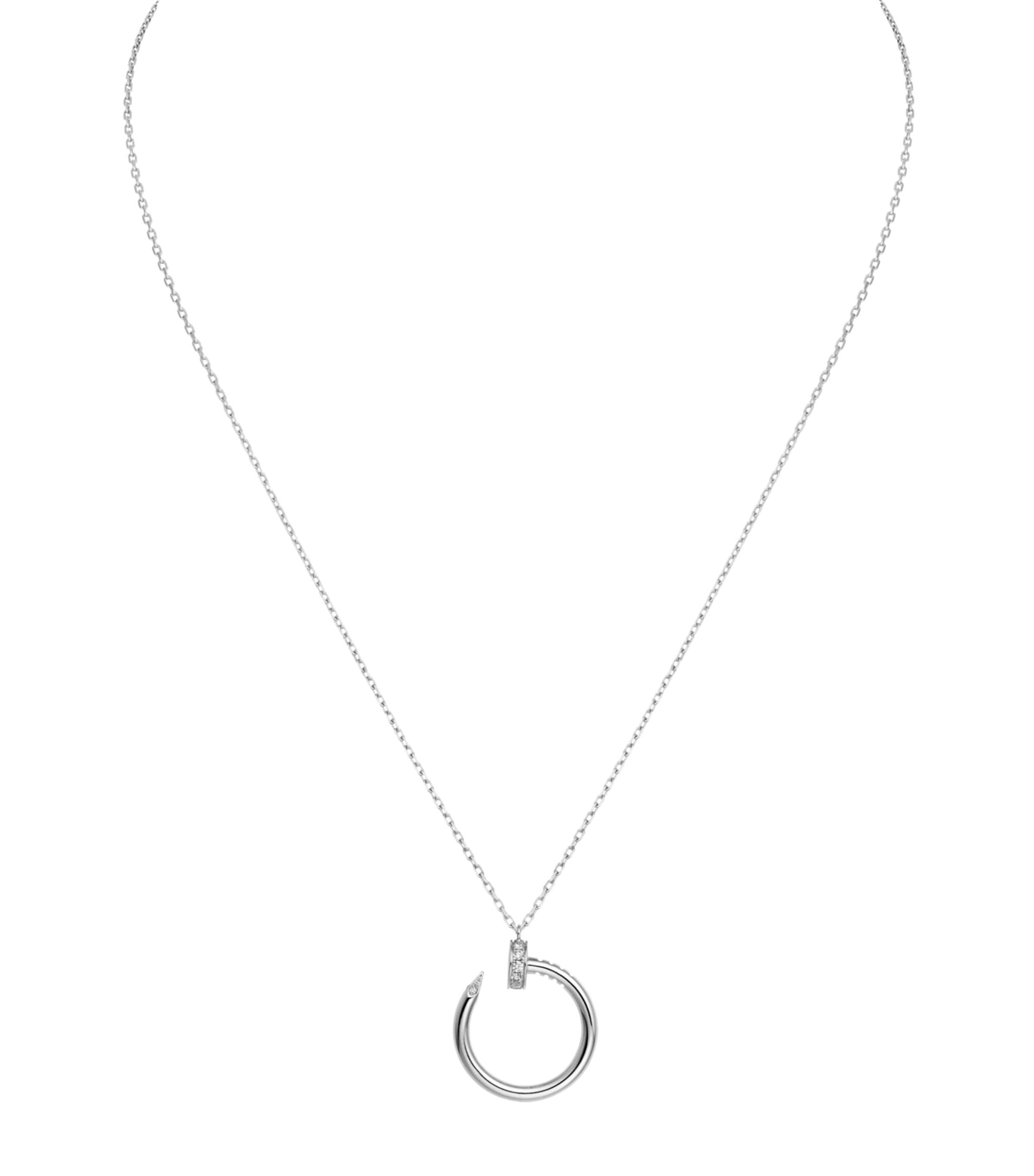Cartier White Gold and Diamond Juste un Clou Necklace White Gold