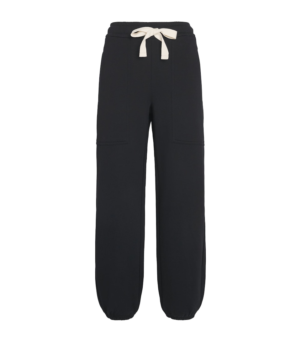 ME+EM Womens Cotton-Blend Sweatpants Black