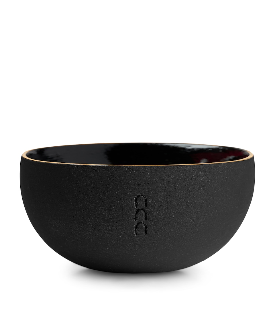 Marchanta Vasija Black Clay Candle Holder Antracite