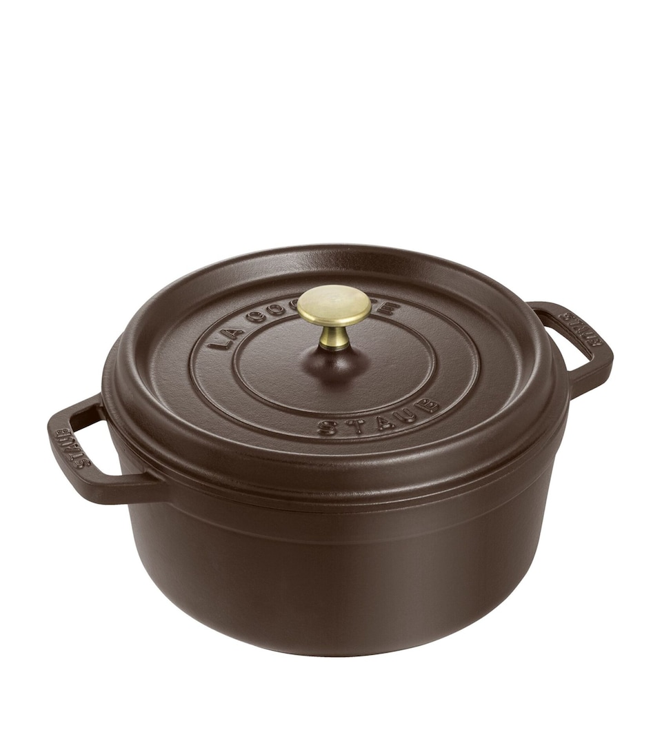 Staub Round Cocotte (26cm) Brown