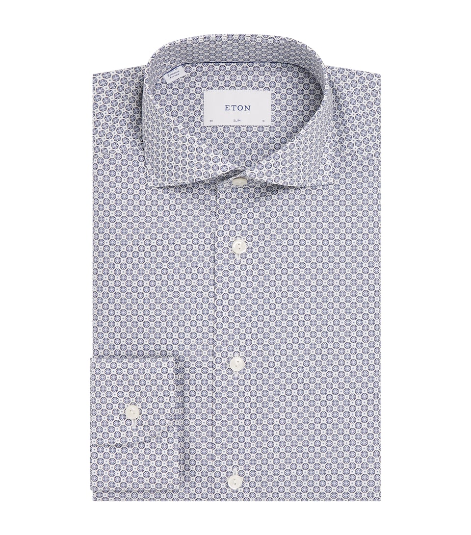 Cotton Signature Twill Medallion Print Shirt