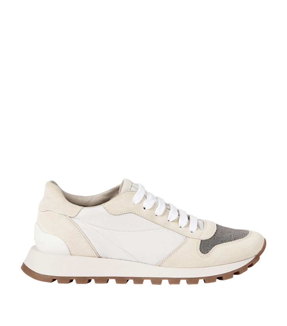 Brunello Cucinelli Suede Technical Running Sneakers