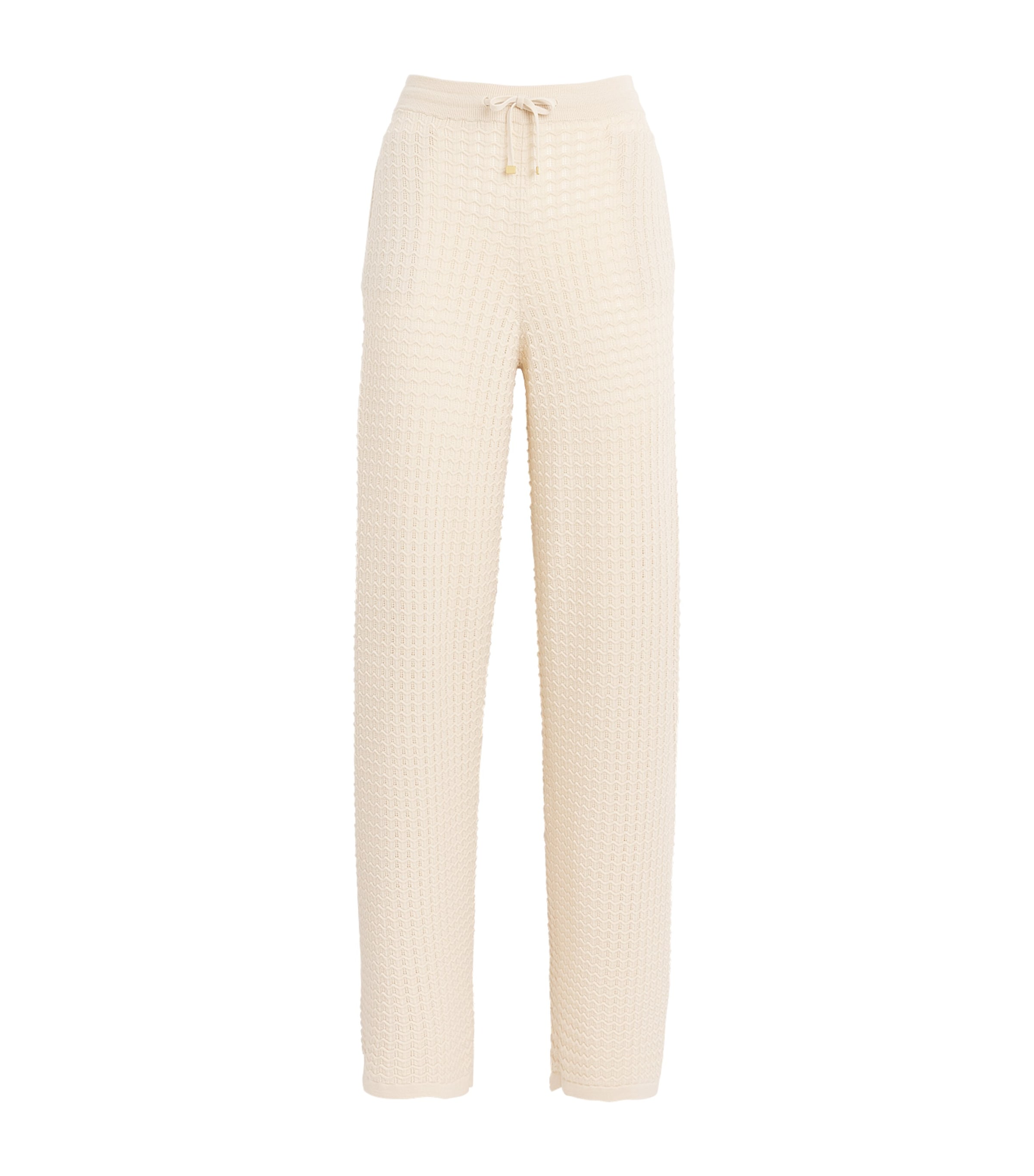 Eleventy Womens Wool Knitted Trousers Beige