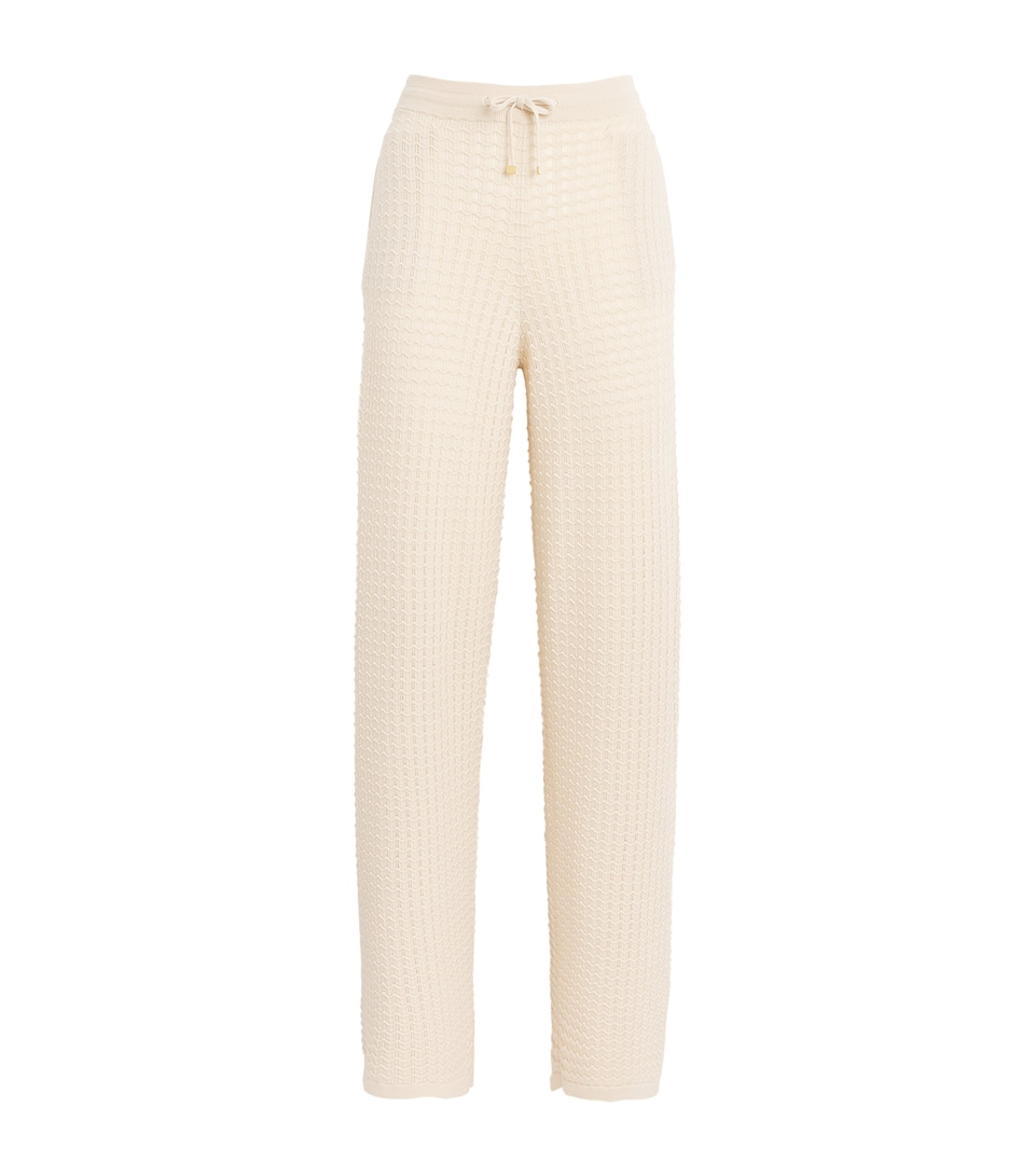 Eleventy Womens Wool Knitted Trousers Beige