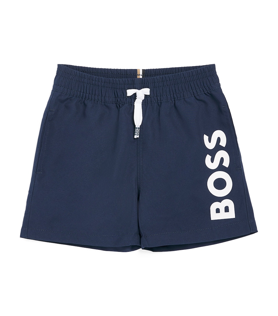 BOSS Kidswear Logo Swim Shorts (3-36 Months) Navy