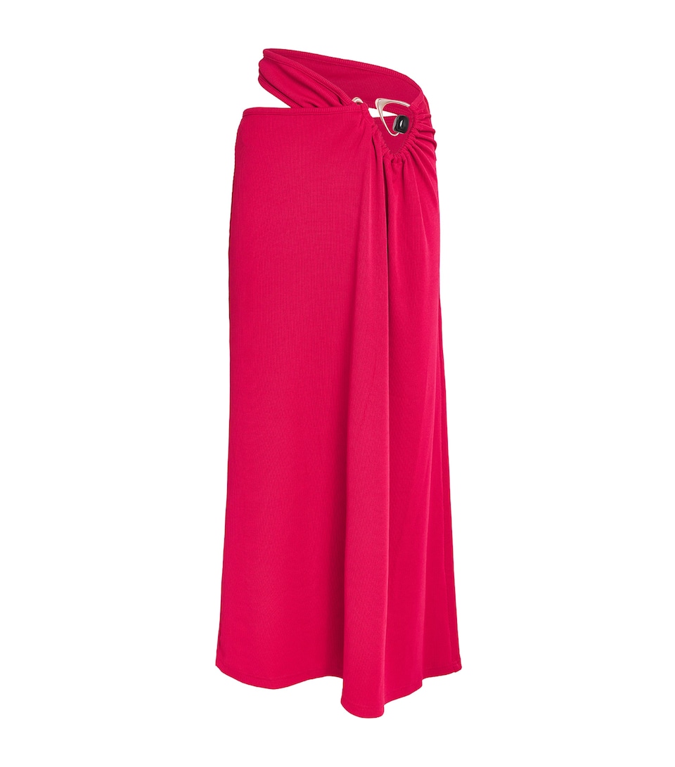Spiral Crystal Suspension Maxi Skirt