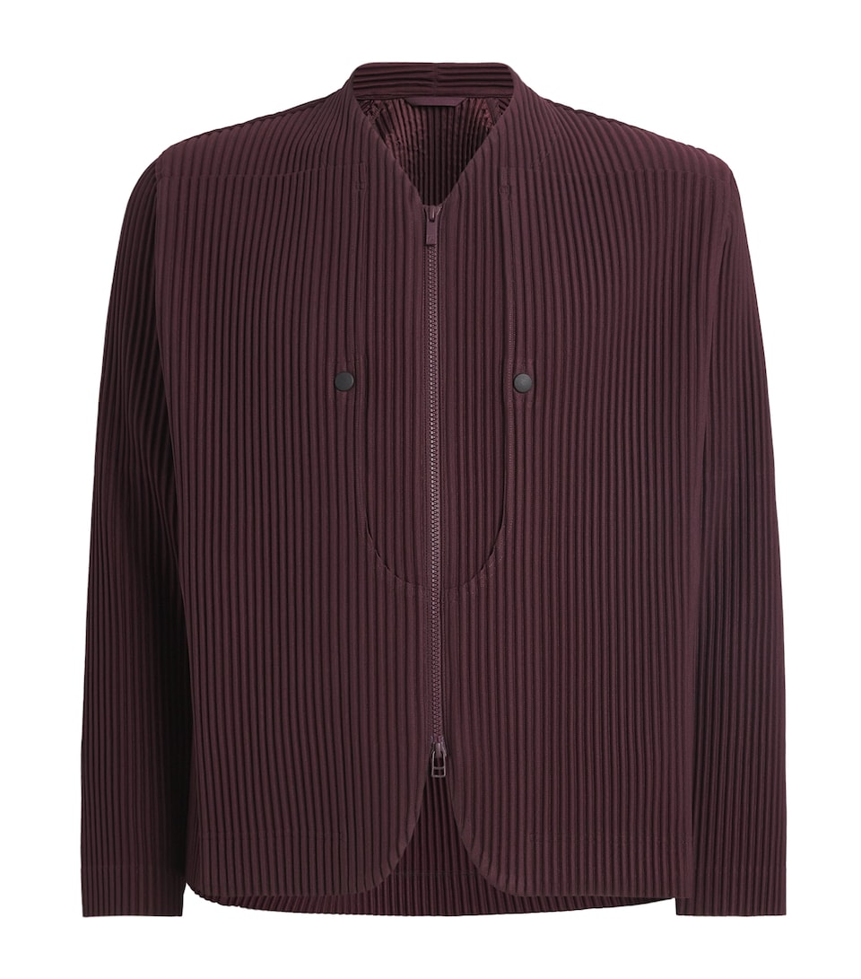 Pleated Quarry Bomber Jacket