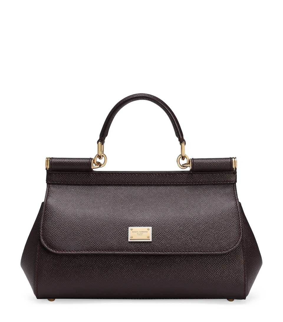 Leather Sicily Top-Handle Bag