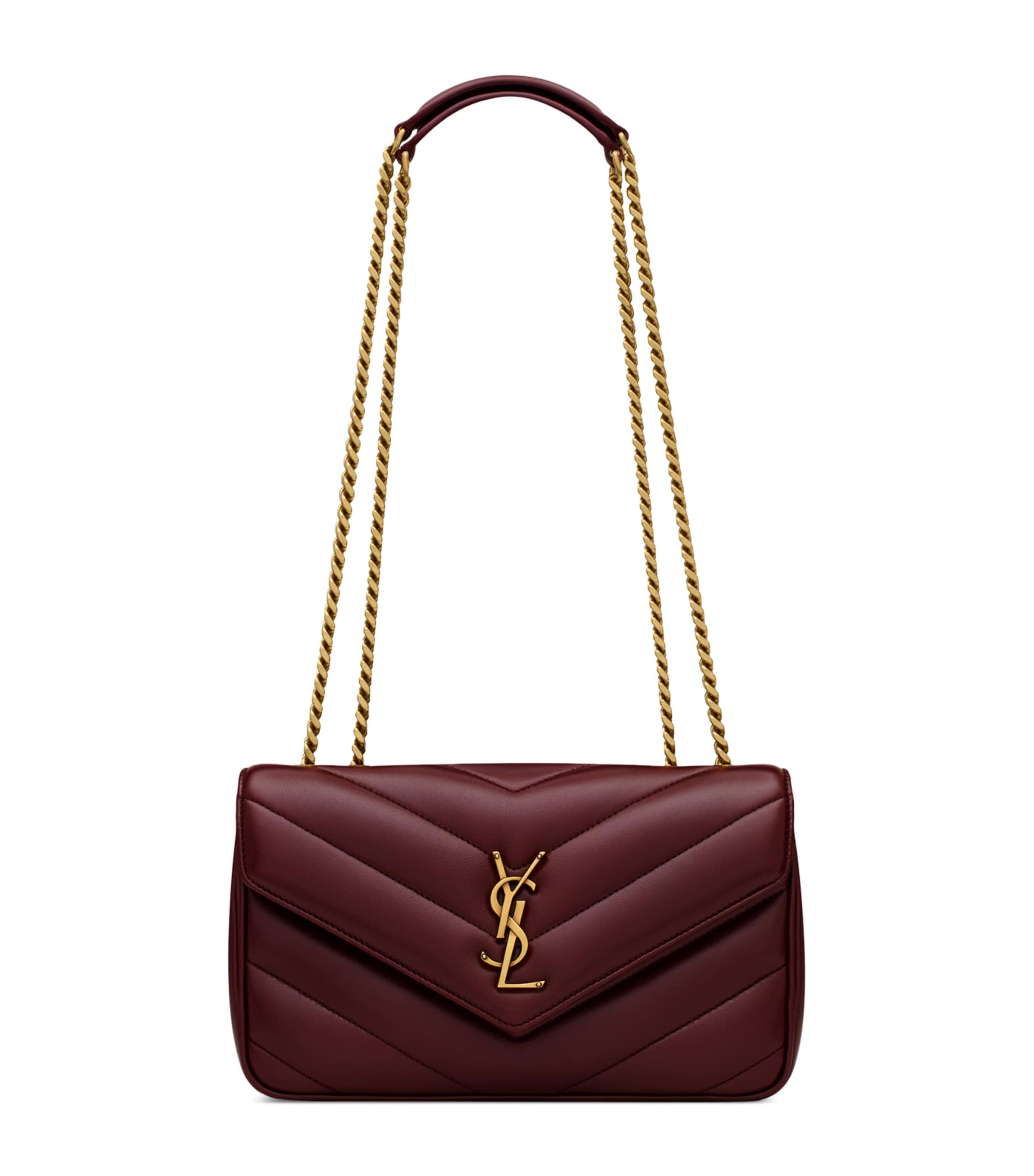 Saint Laurent Small Leather Loulou Shoulder Bag