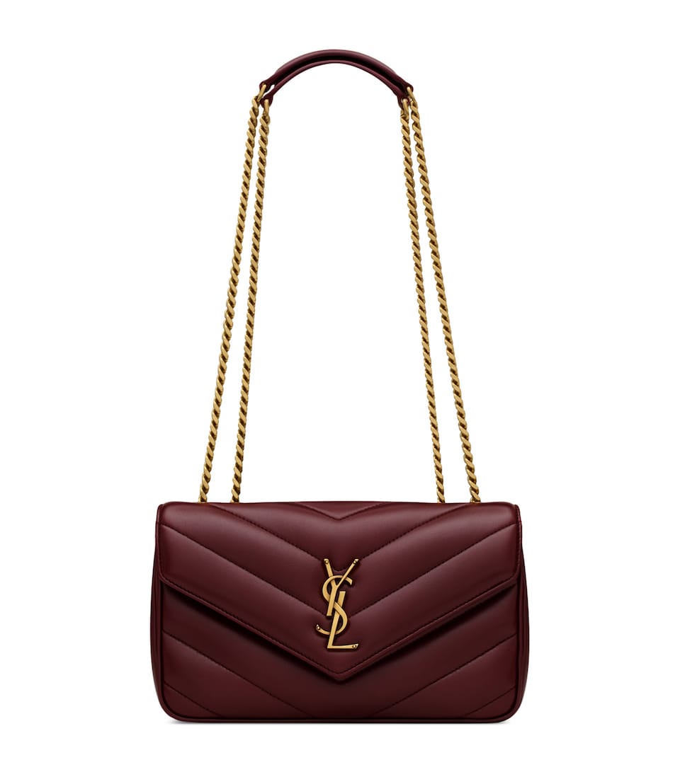 Saint Laurent Small Leather Loulou Shoulder Bag