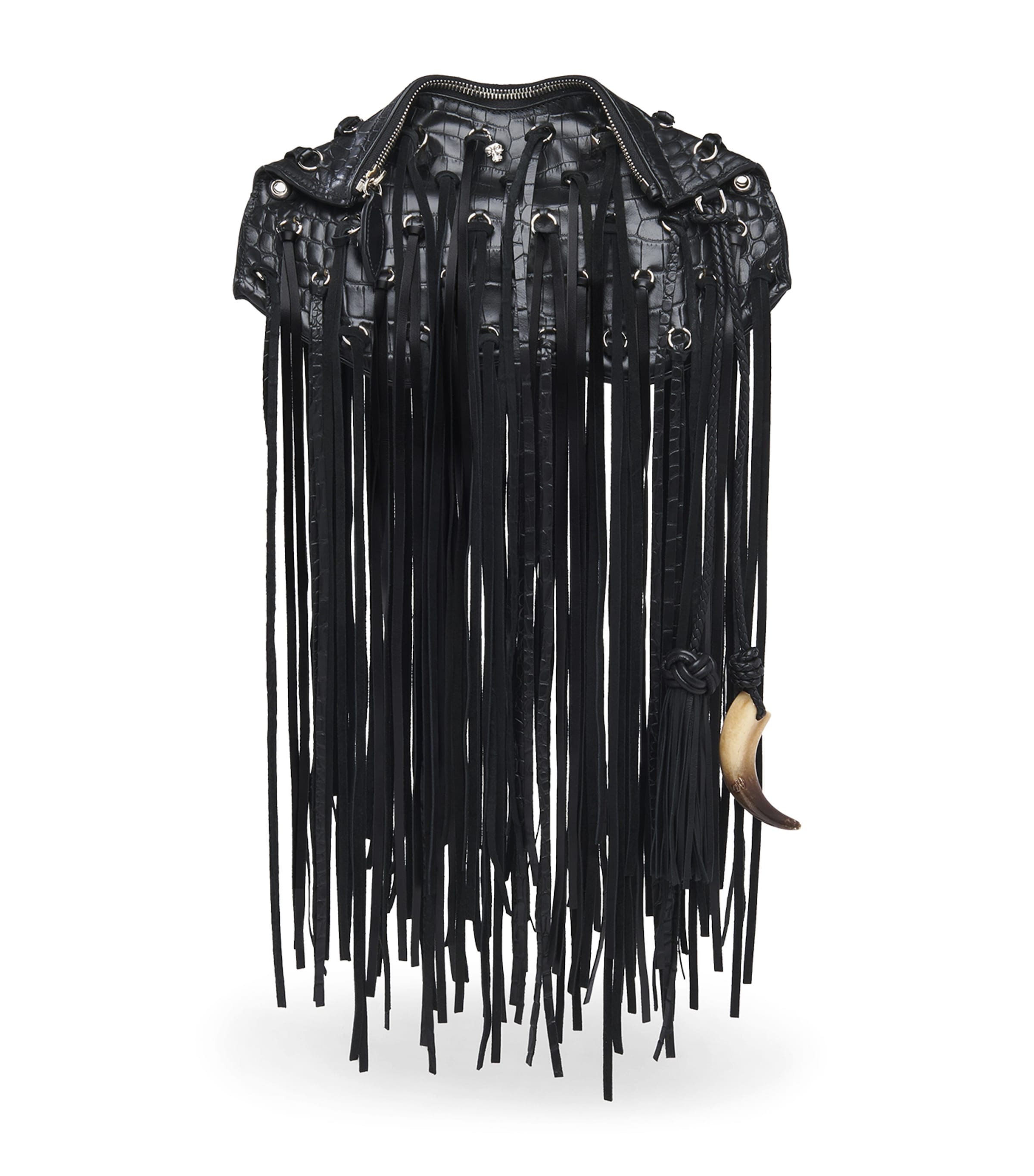 McQueen Leather Manta Pouch