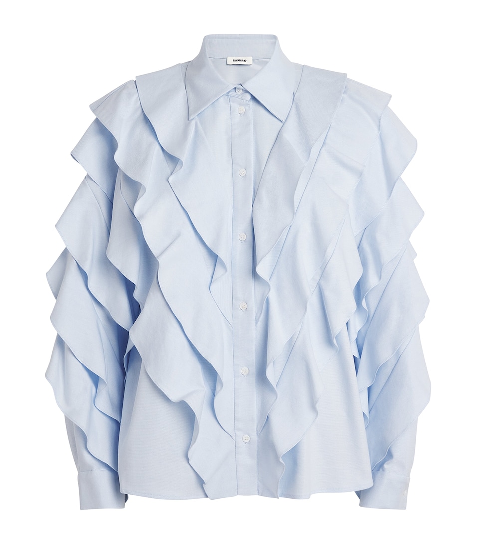 Cotton Ruffled Shirt