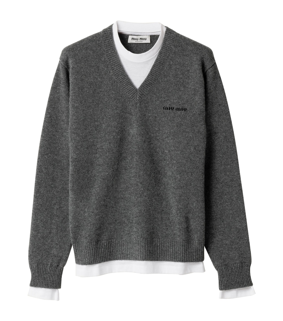 Cashmere Trompe-l'Oeil Sweater