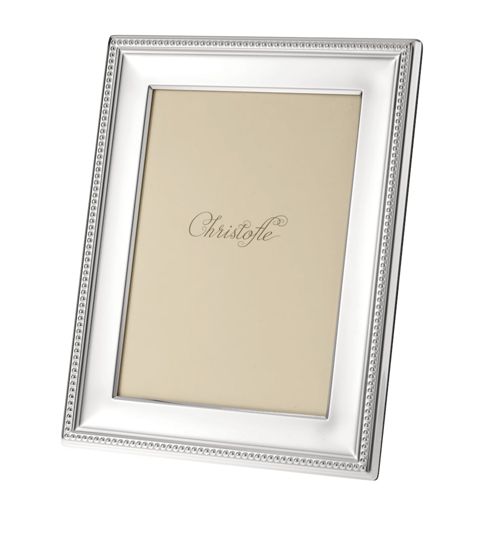 Silver-Plated Perles Frame (5”x 3”)