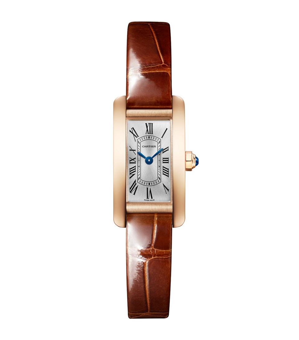 Mini Rose Gold Tank Américaine Watch 15.2mm