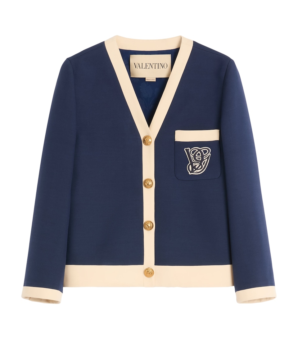 Wool-Silk Embroidered Jacket