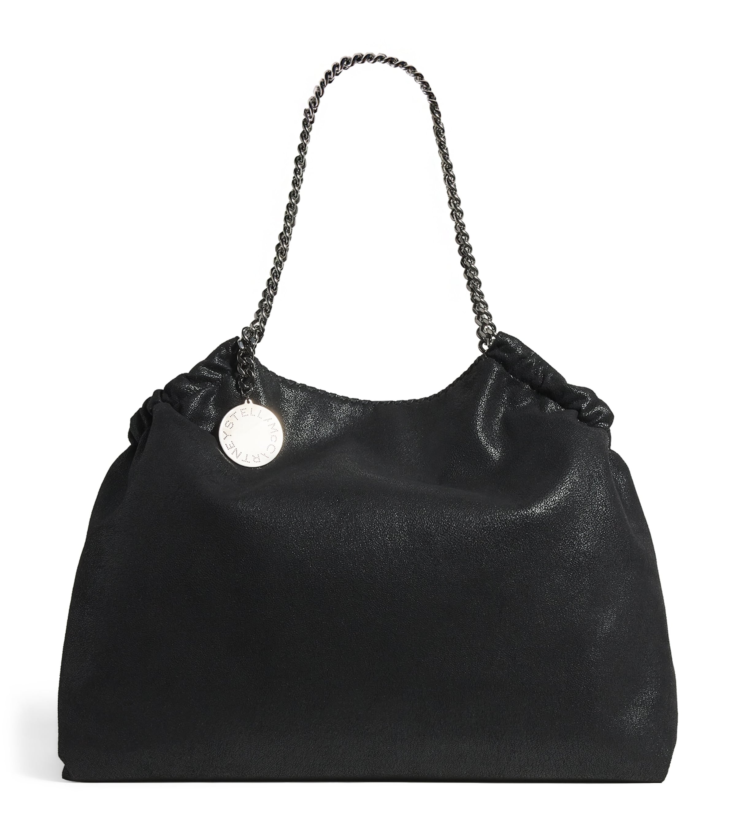 Stella McCartney Shaggy Deer Falabella Tote Bag Black
