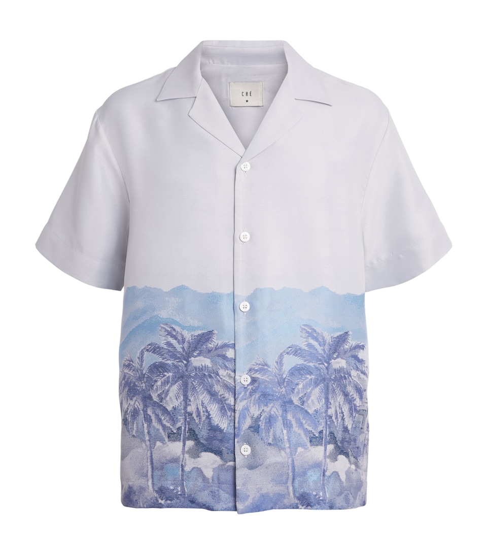 CHÉ Mens Jacquard Cezane Shirt Ivory