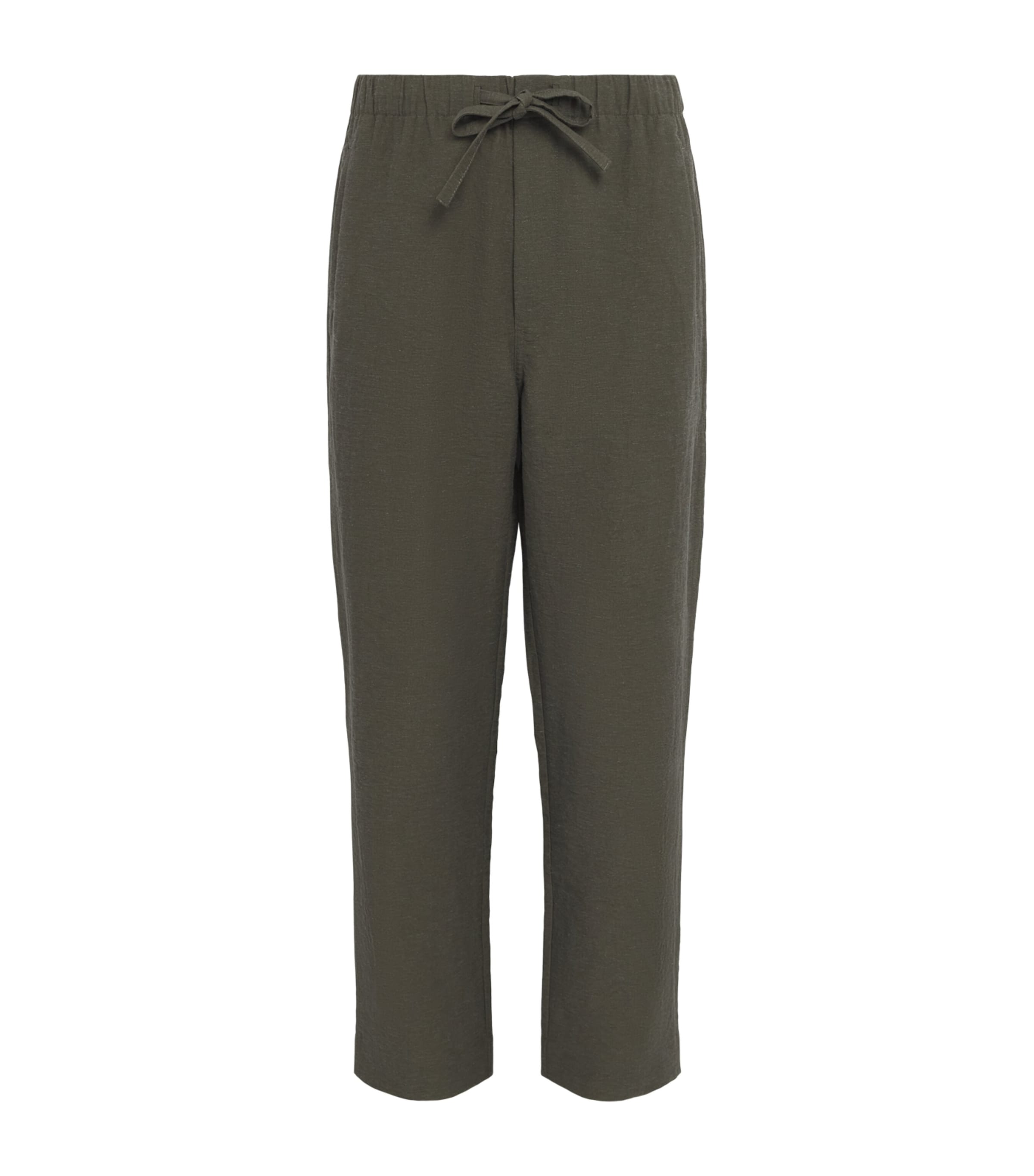 COMMAS Mens Drawstring Resort Trousers Dark Taupe