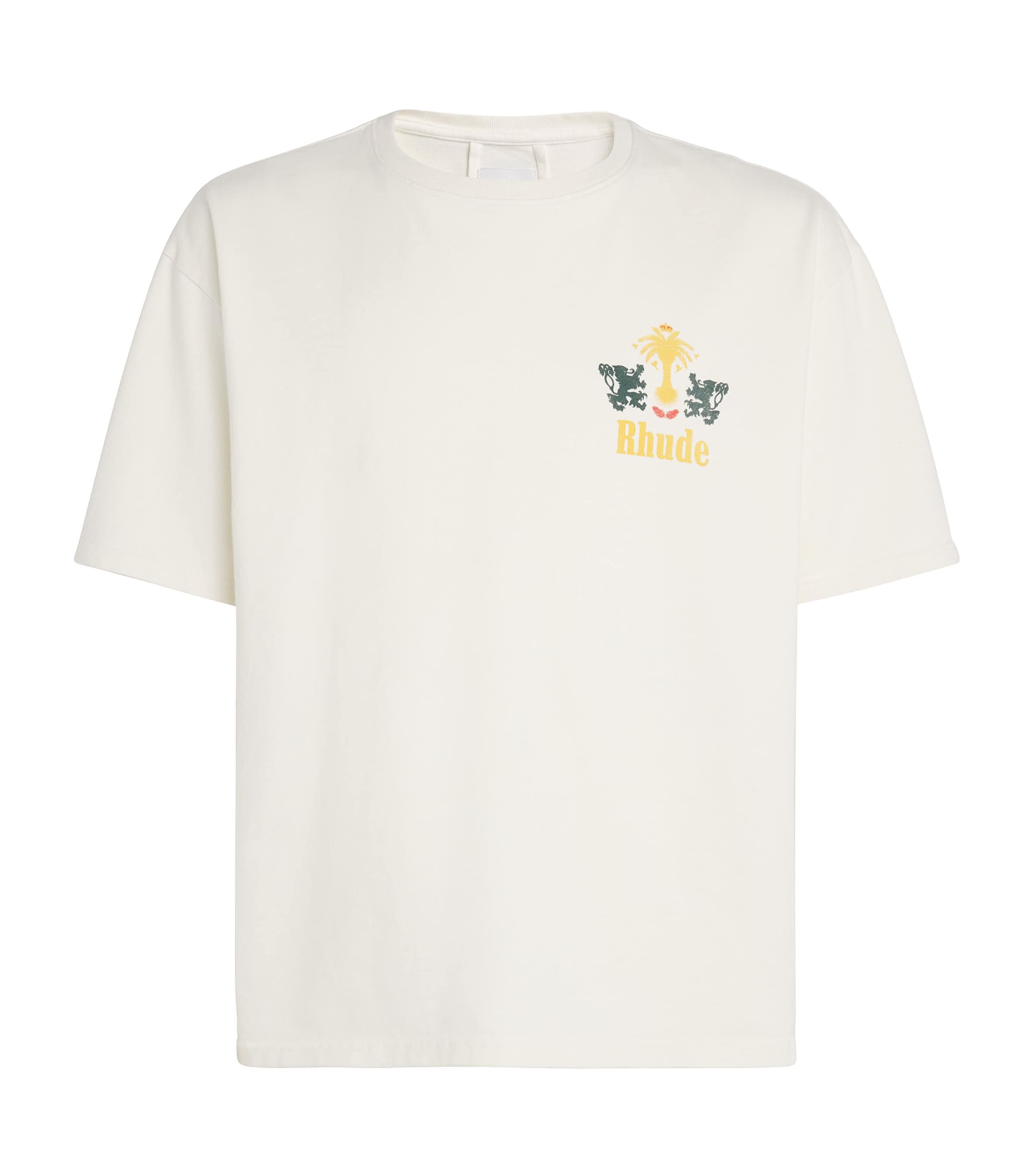 Cotton Tabaco Print T-Shirt