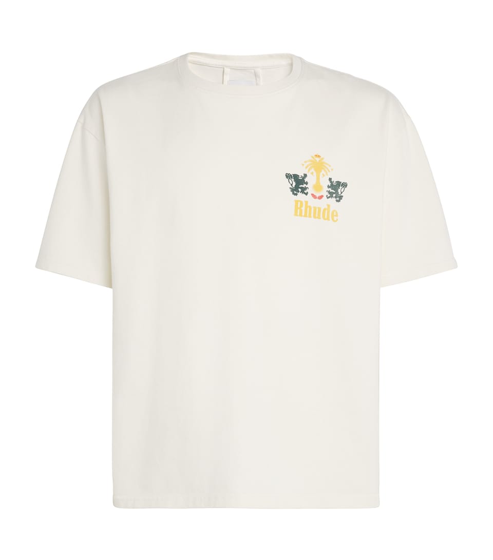 Cotton Tabaco Print T-Shirt