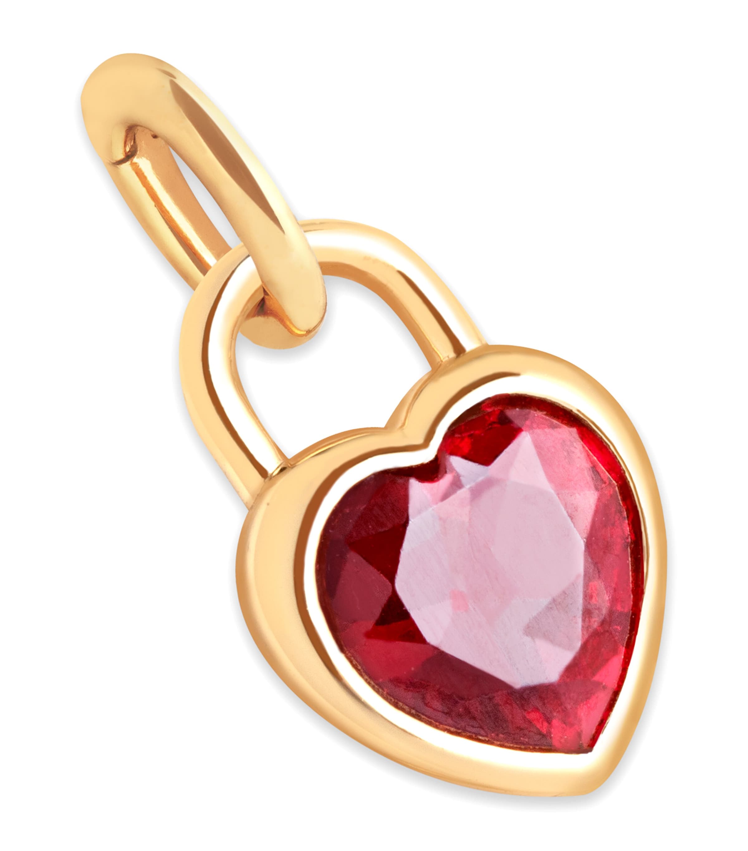 Gold-Plated Silver Heart Charm