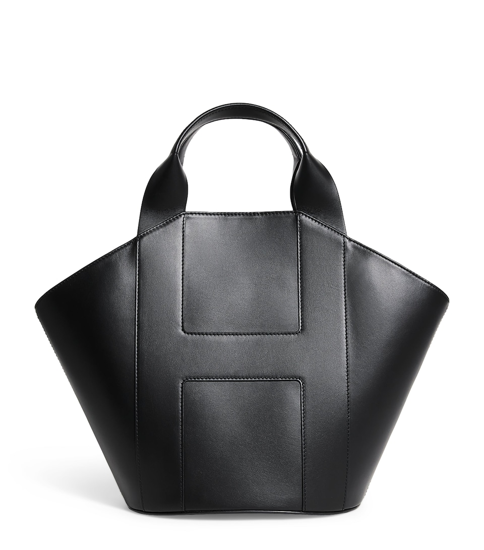 Leather H Tote Bag