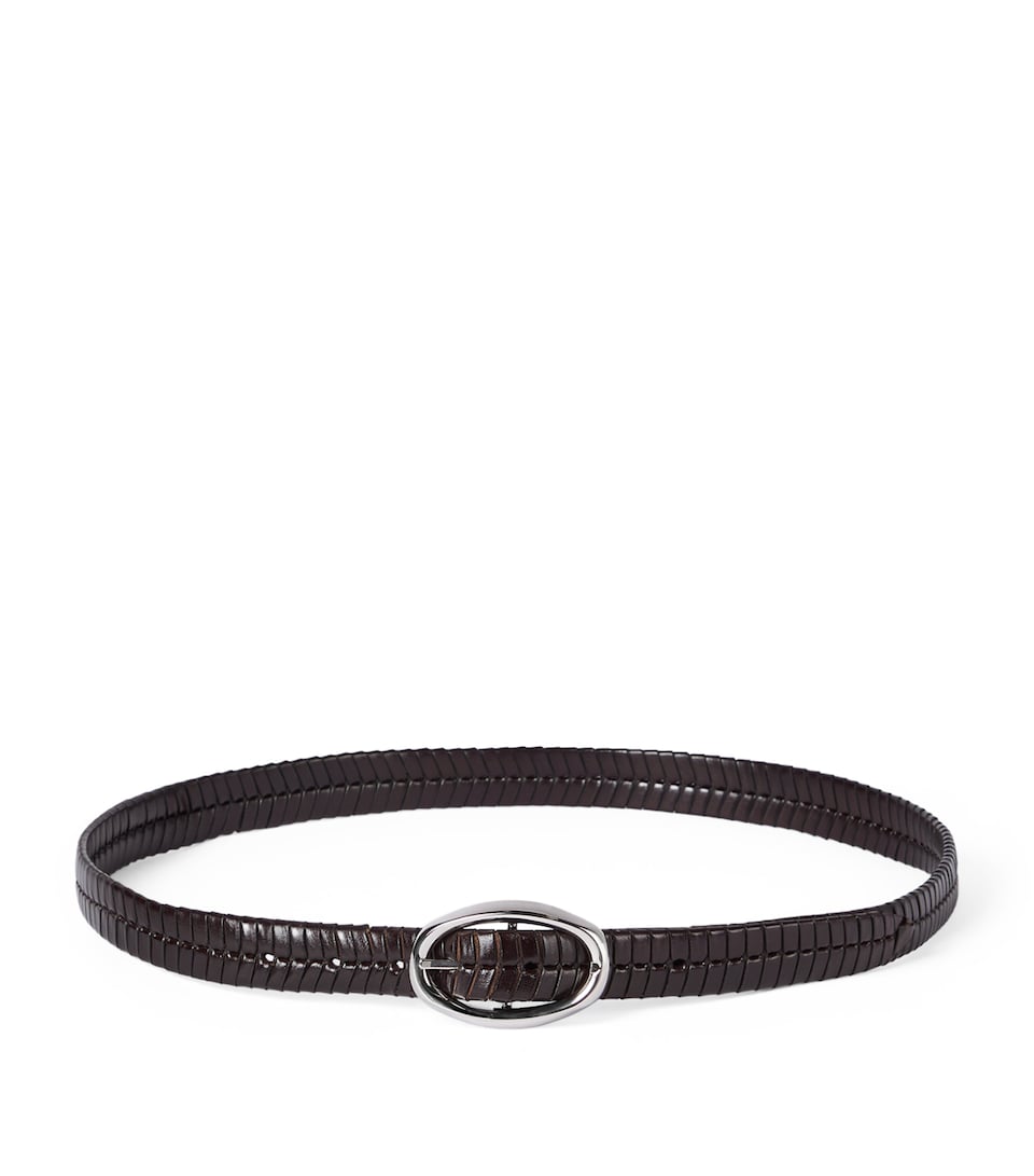 Leather Woven Belt
