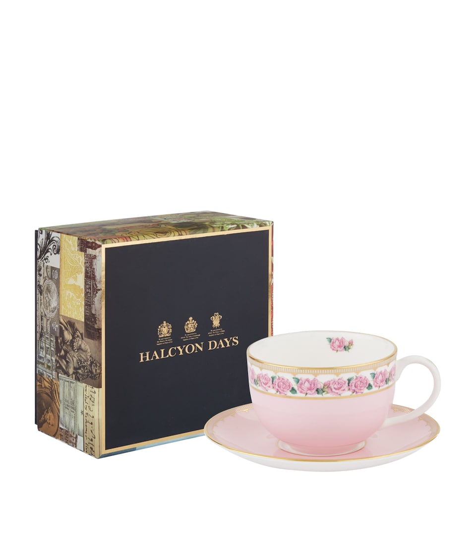 Shell Garden Floral Teacup And Saucer