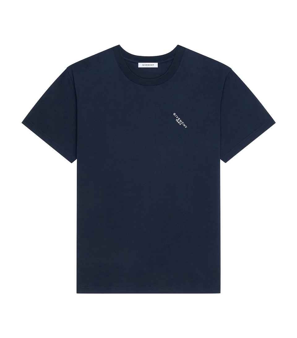 Cotton Slanted Logo T-Shirt
