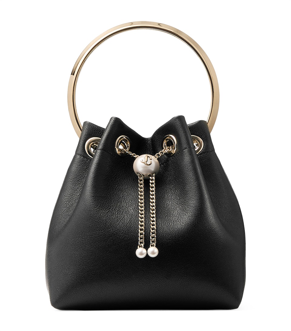 Leather Bon Bon Top-Handle Bag
