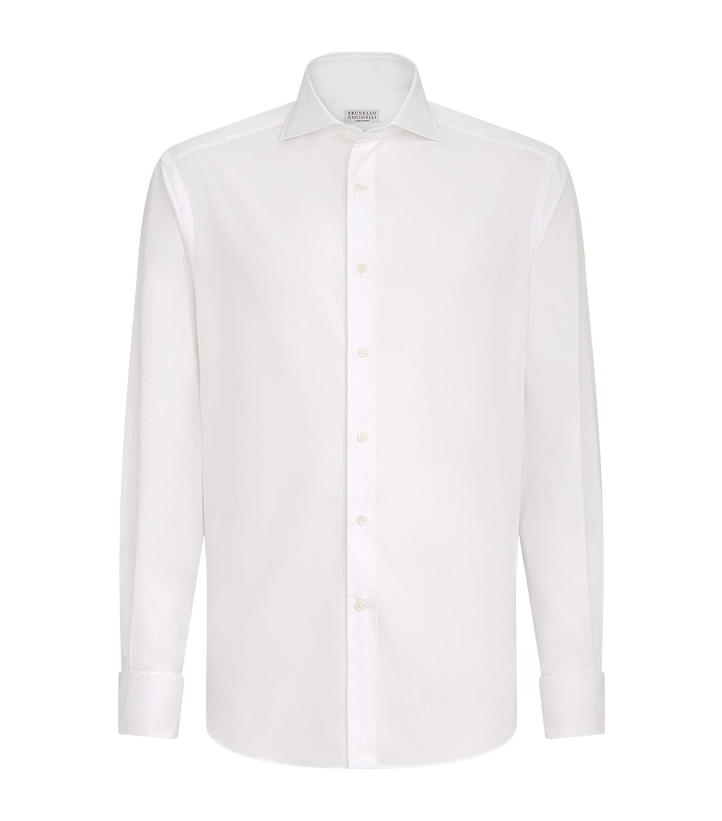 Brunello Cucinelli Mens Sea Island Cotton Shirt
