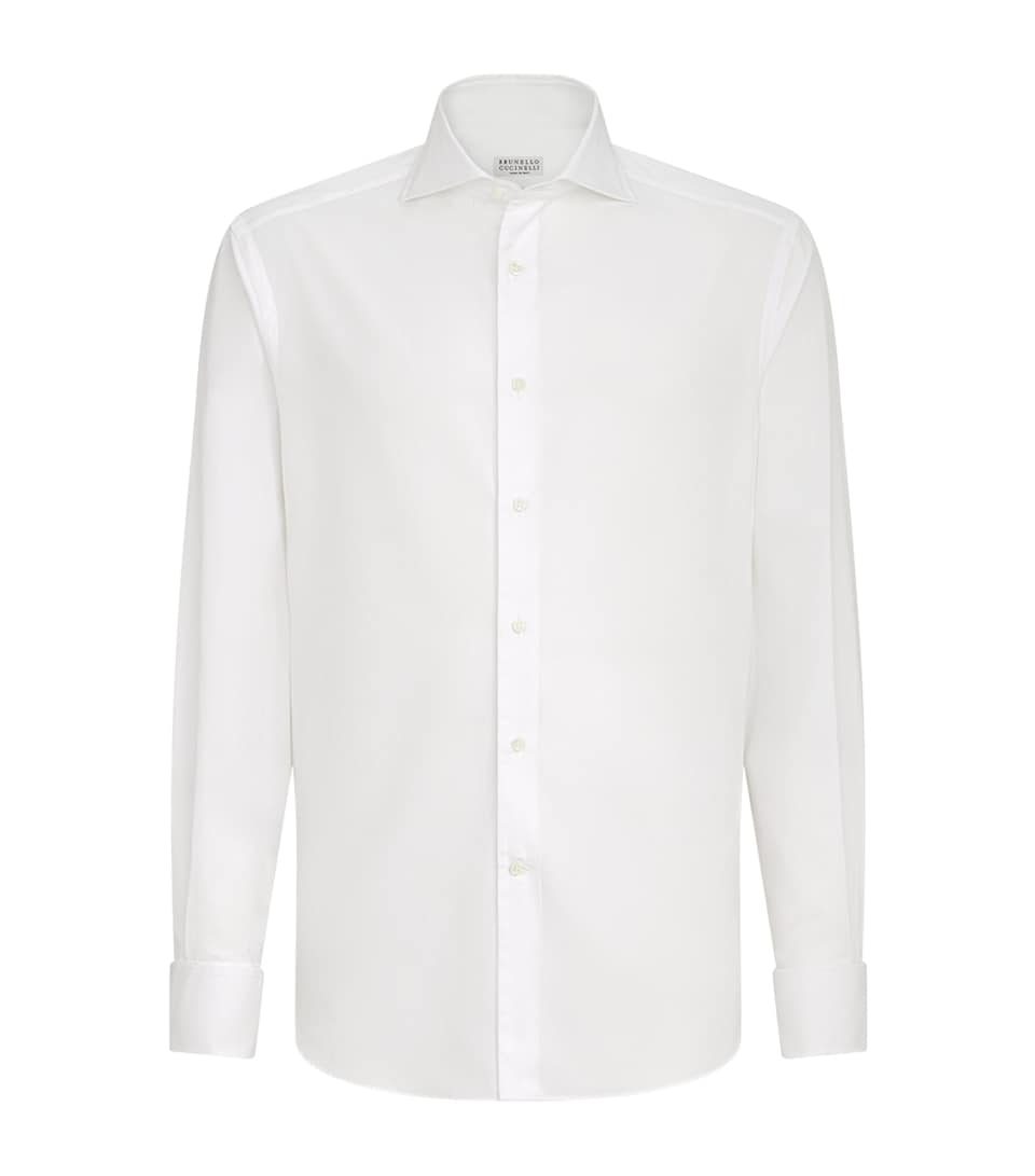 Brunello Cucinelli Mens Sea Island Cotton Shirt