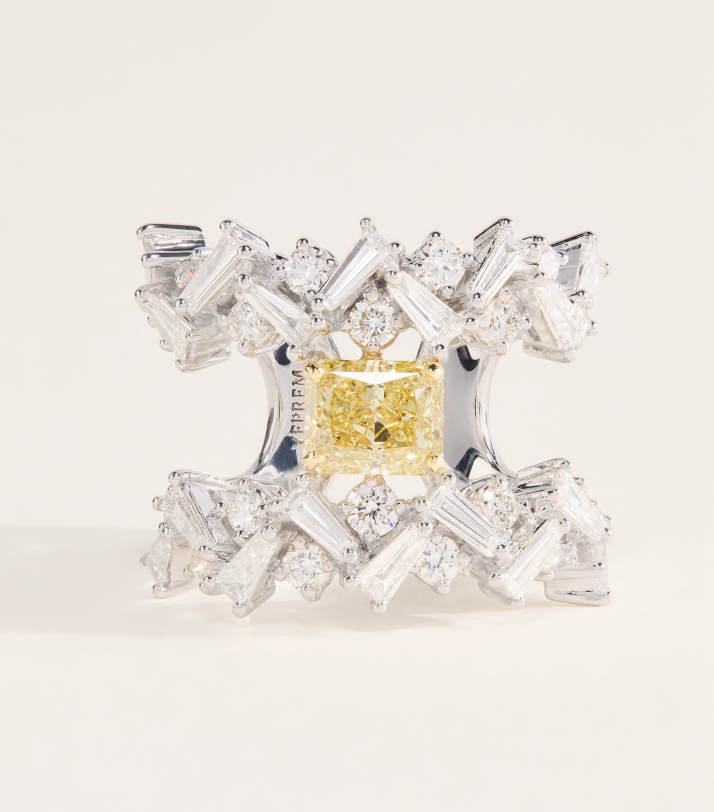 Yeprem White Gold and Diamond Reign Supreme Ring White Gold