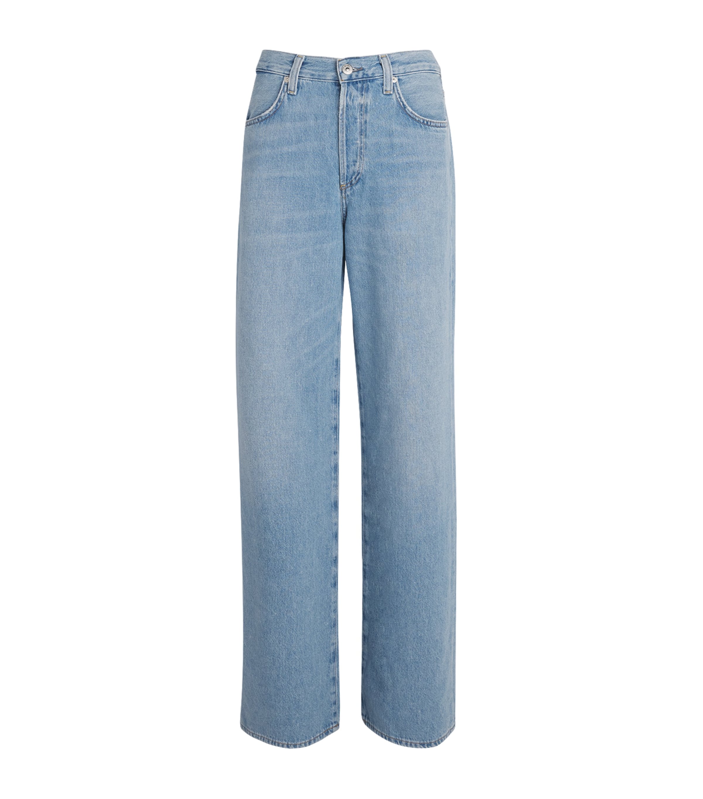 Citizens of Humanity Womens Annina Wide-Leg Jeans Ritual Lt Indigo
