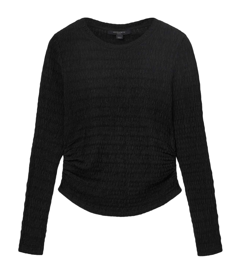 Cotton-Blend West Long-Sleeve Top
