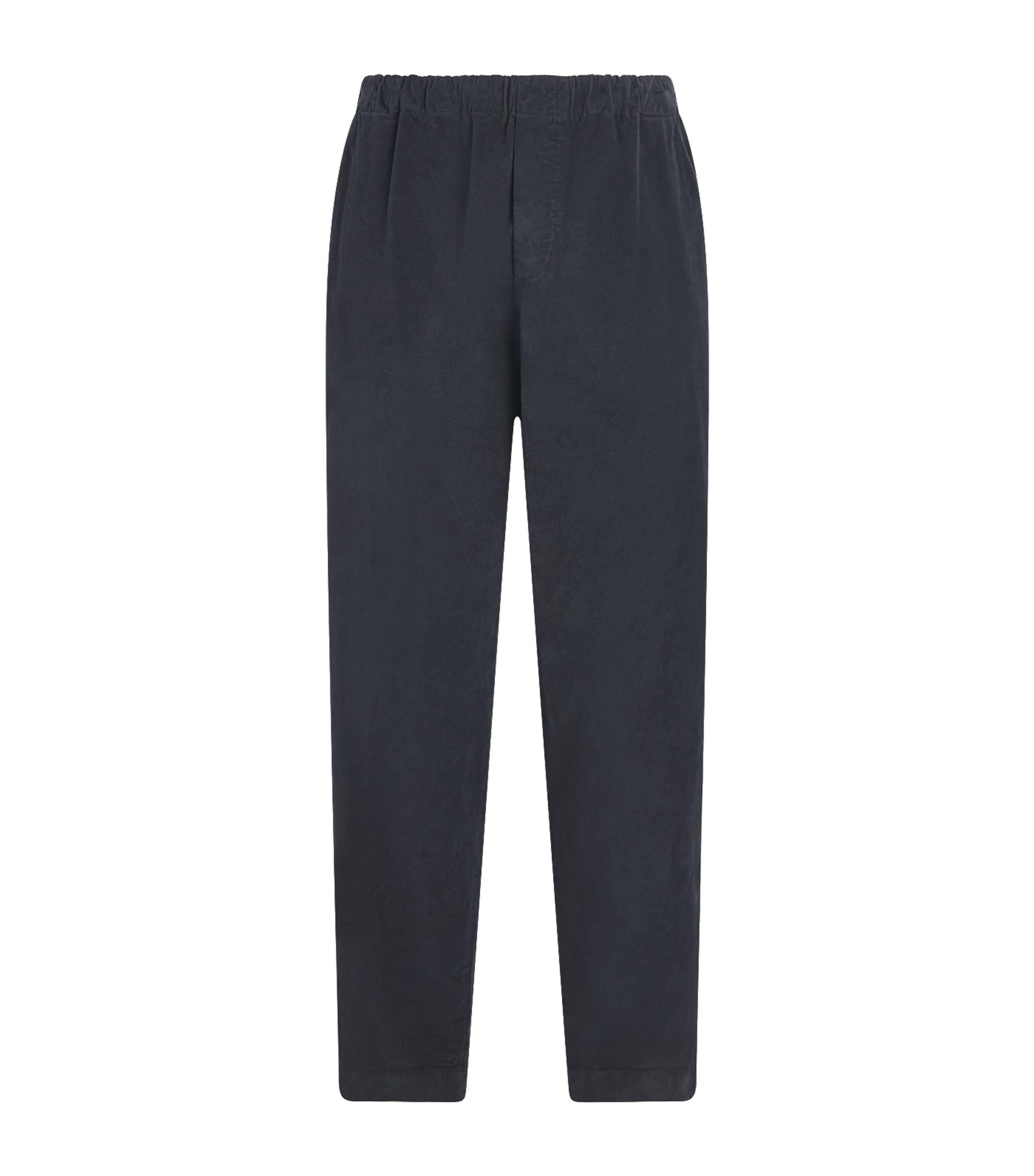 Barena Mens Stretch-Cotton Pleated Straight Trousers Piombo
