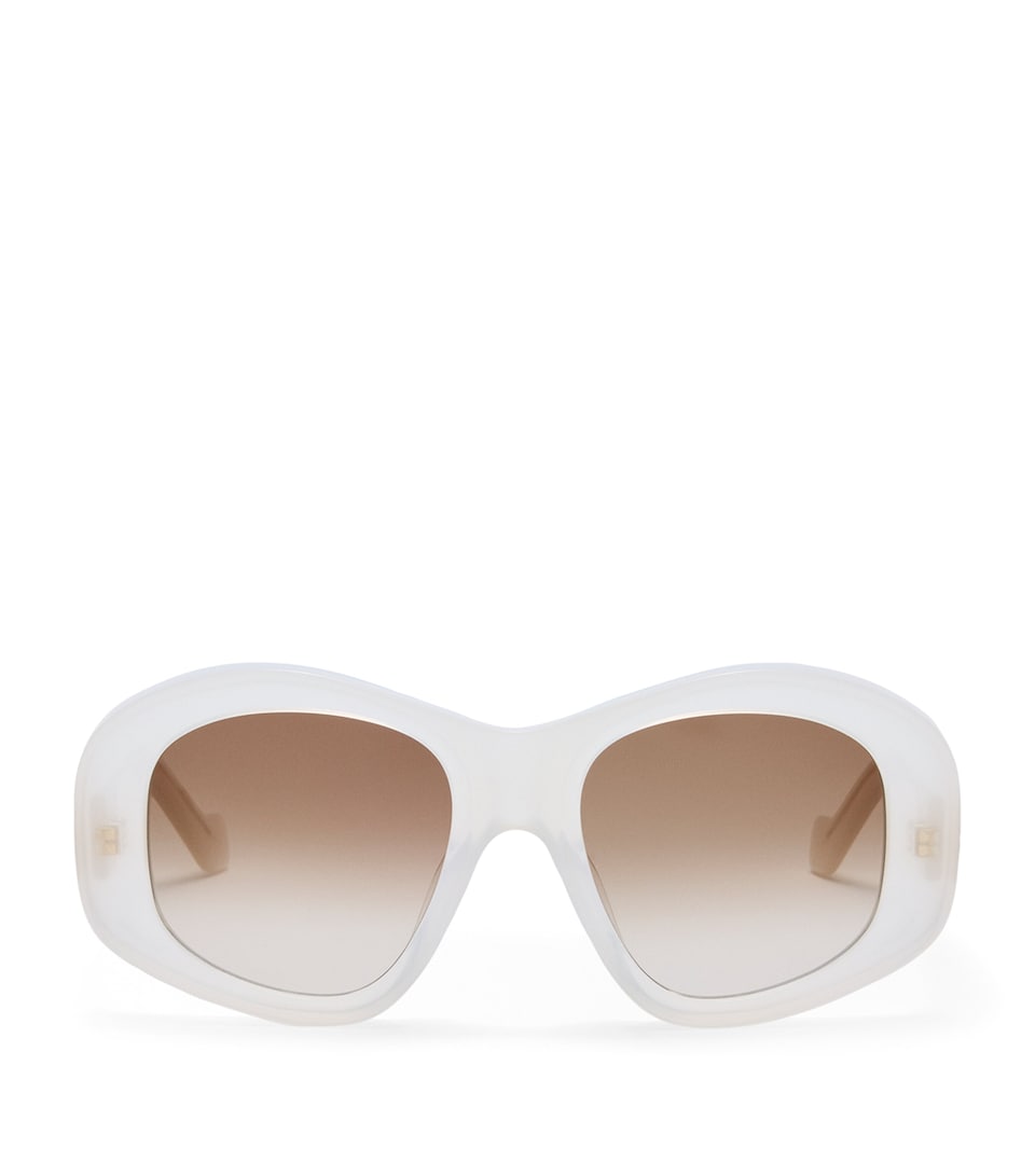 Acetate Pentagon Bevelled Sunglasses