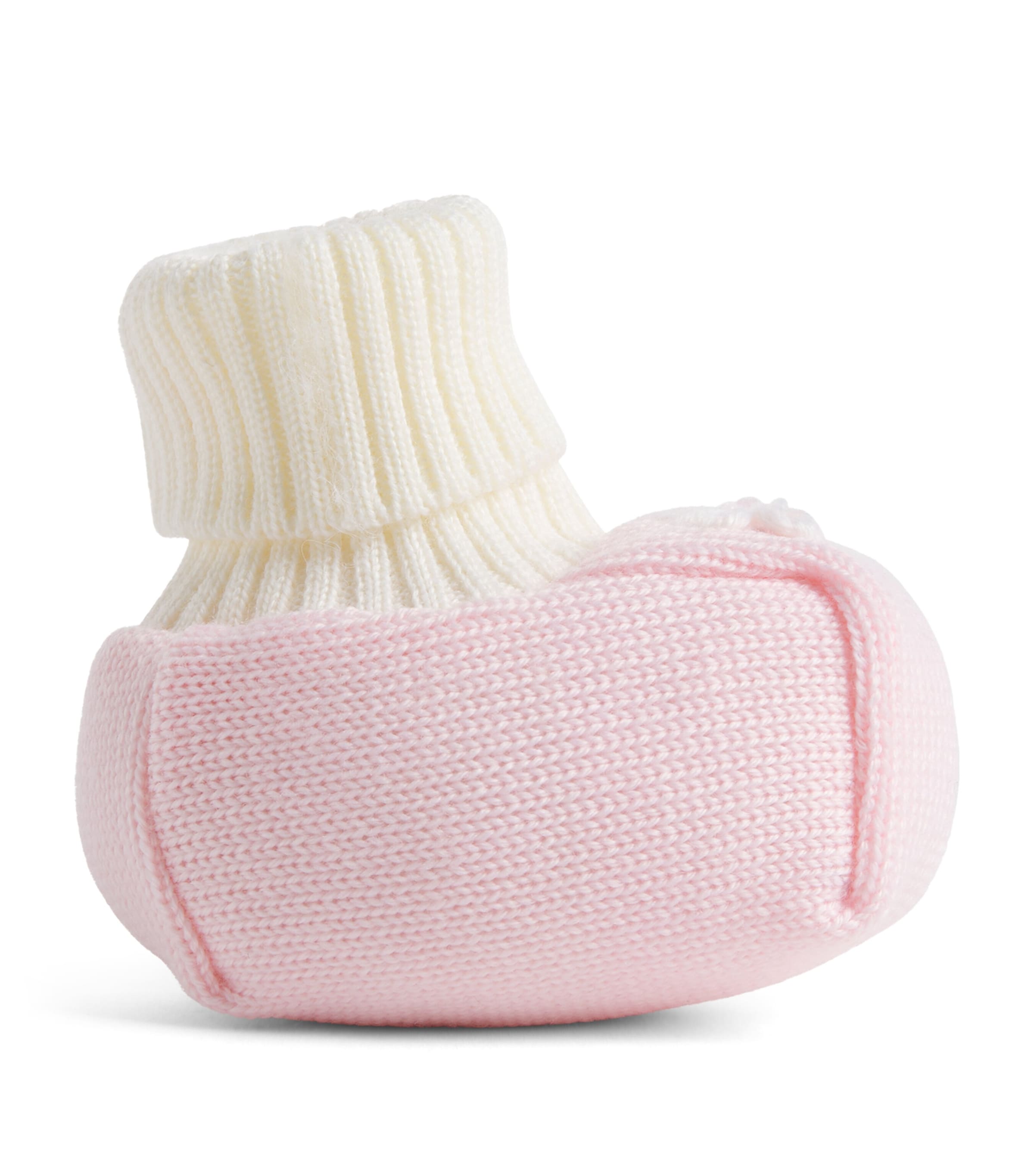 Bimbalo Wool Flower Booties Pink