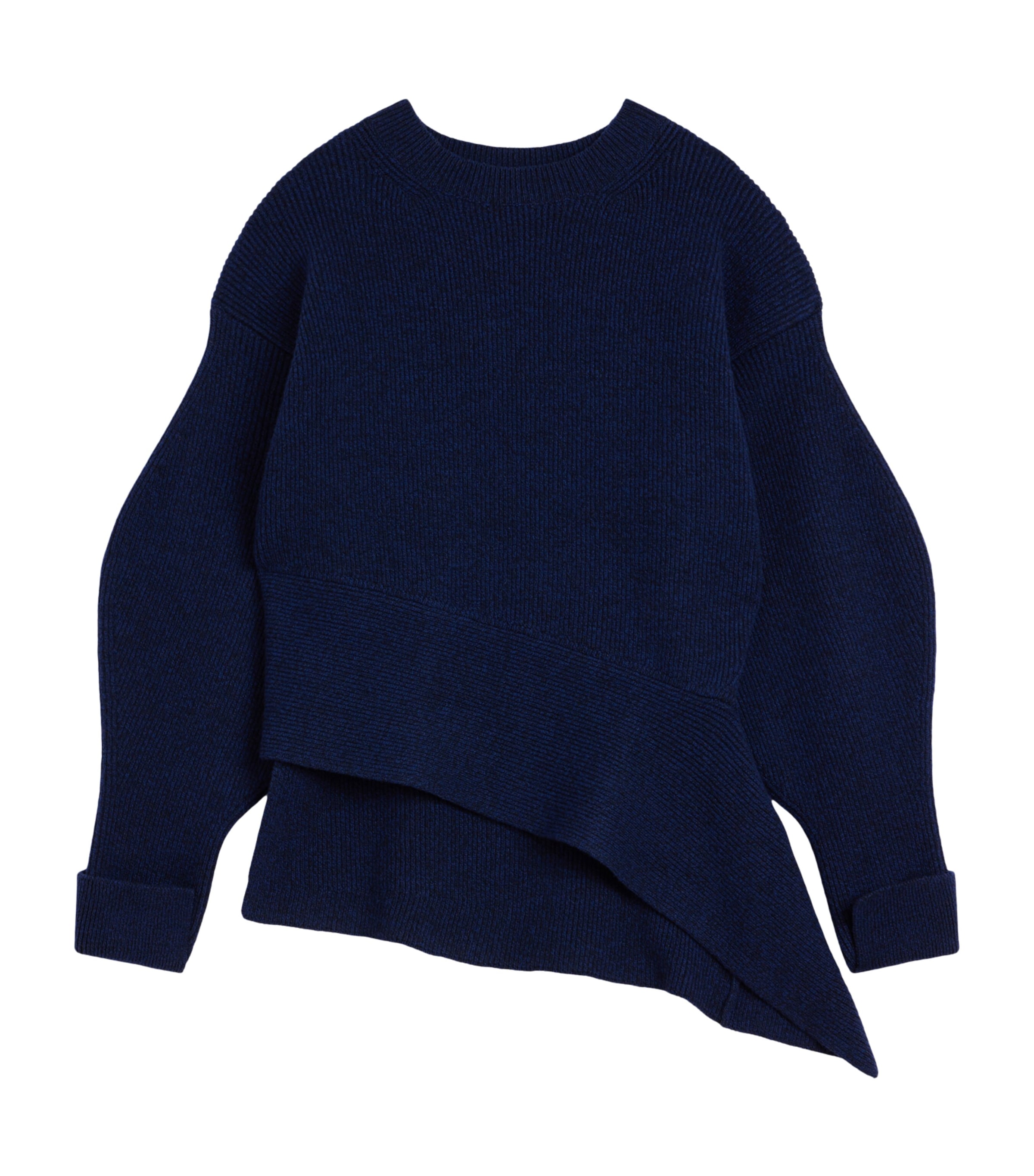 Givenchy Womens Wool-Blend Asymmetric Sweater