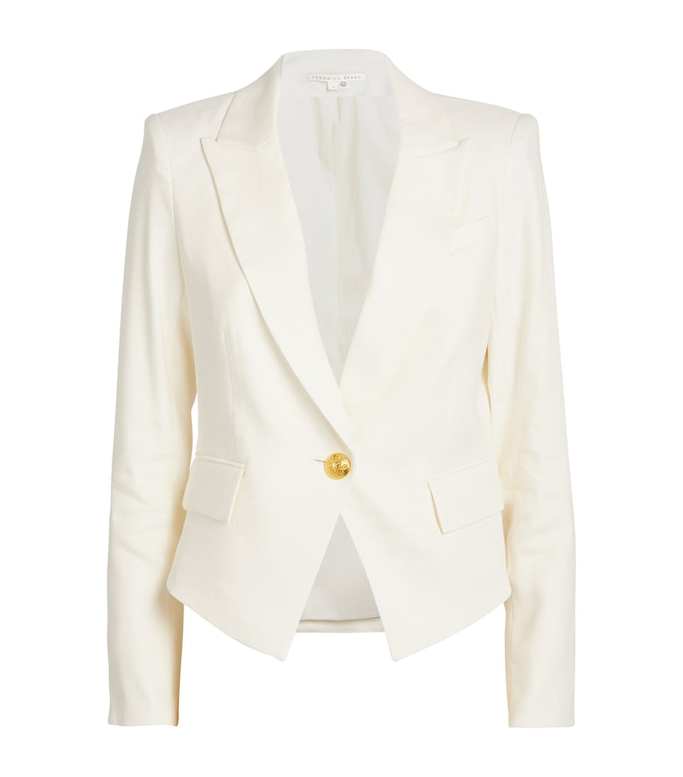 Linen-Blend Hosanna Dickey Blazer
