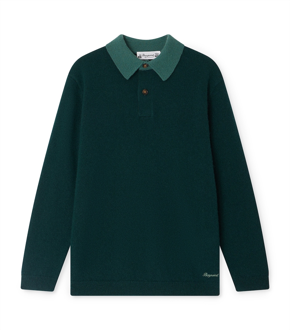 Cashmere Polo Sweater (10-14 Years)