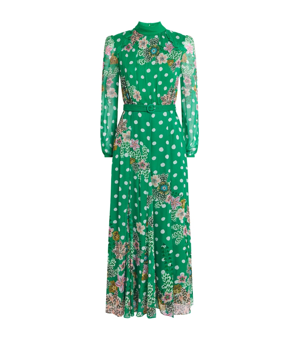 Silk Jacqui B Midi Dress