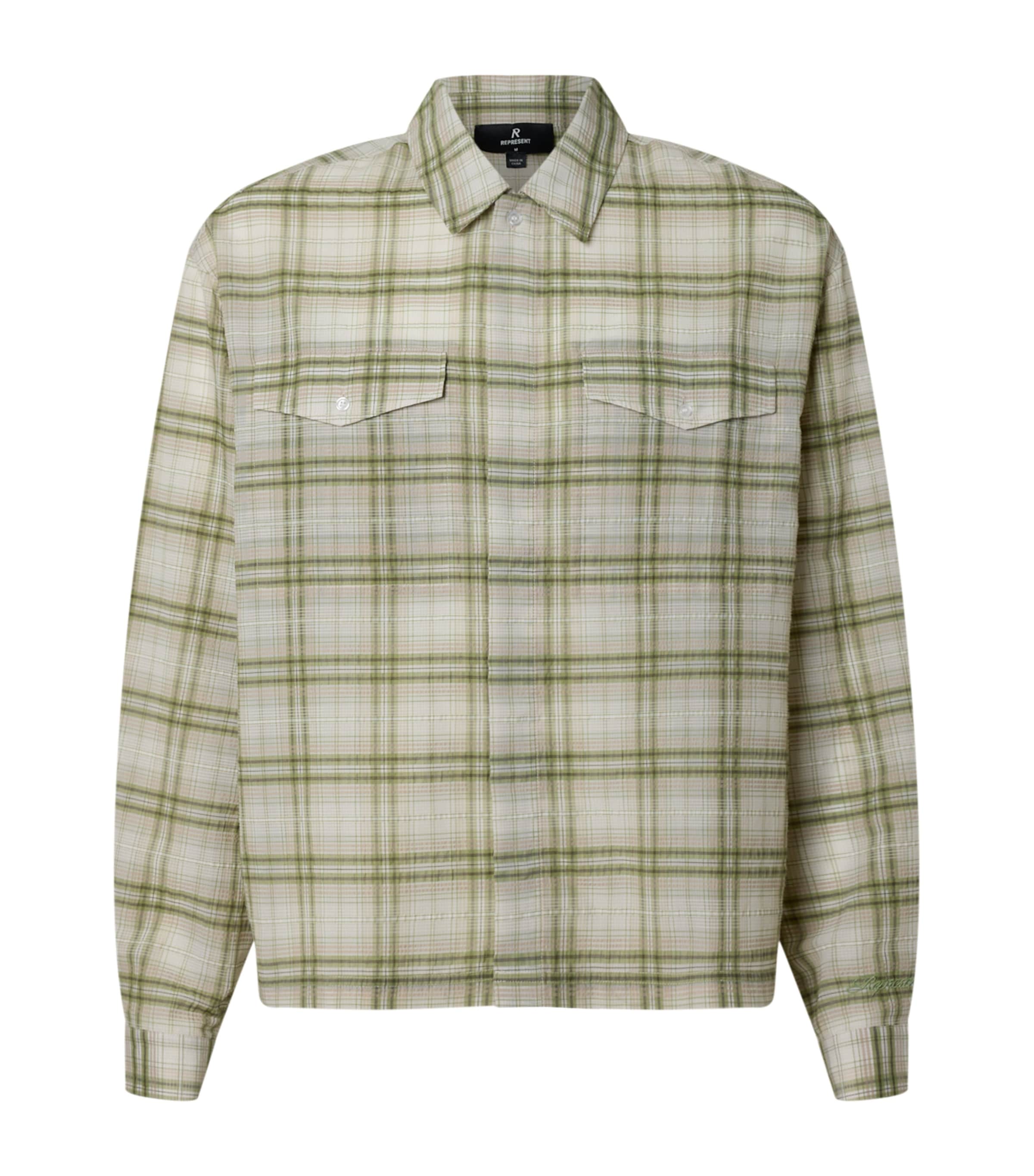 Semi-Sheer Check Shirt