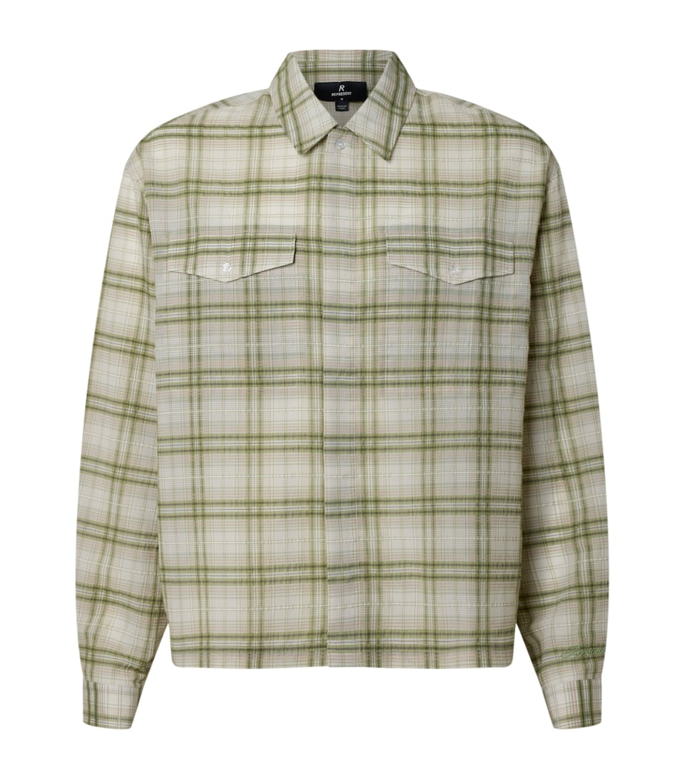 Semi-Sheer Check Shirt