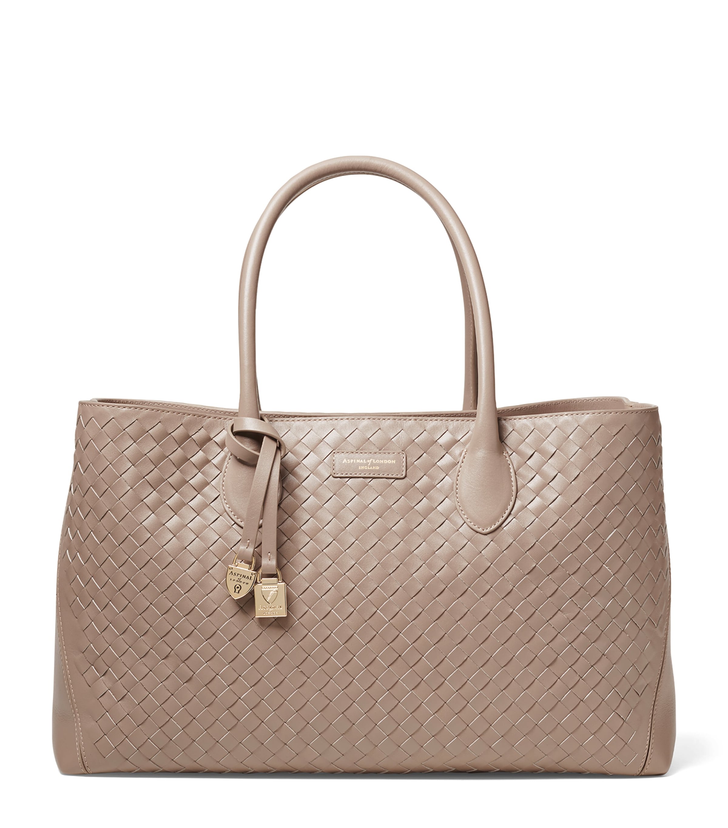 Aspinal Of London Leather London Tote Bag Moleskin